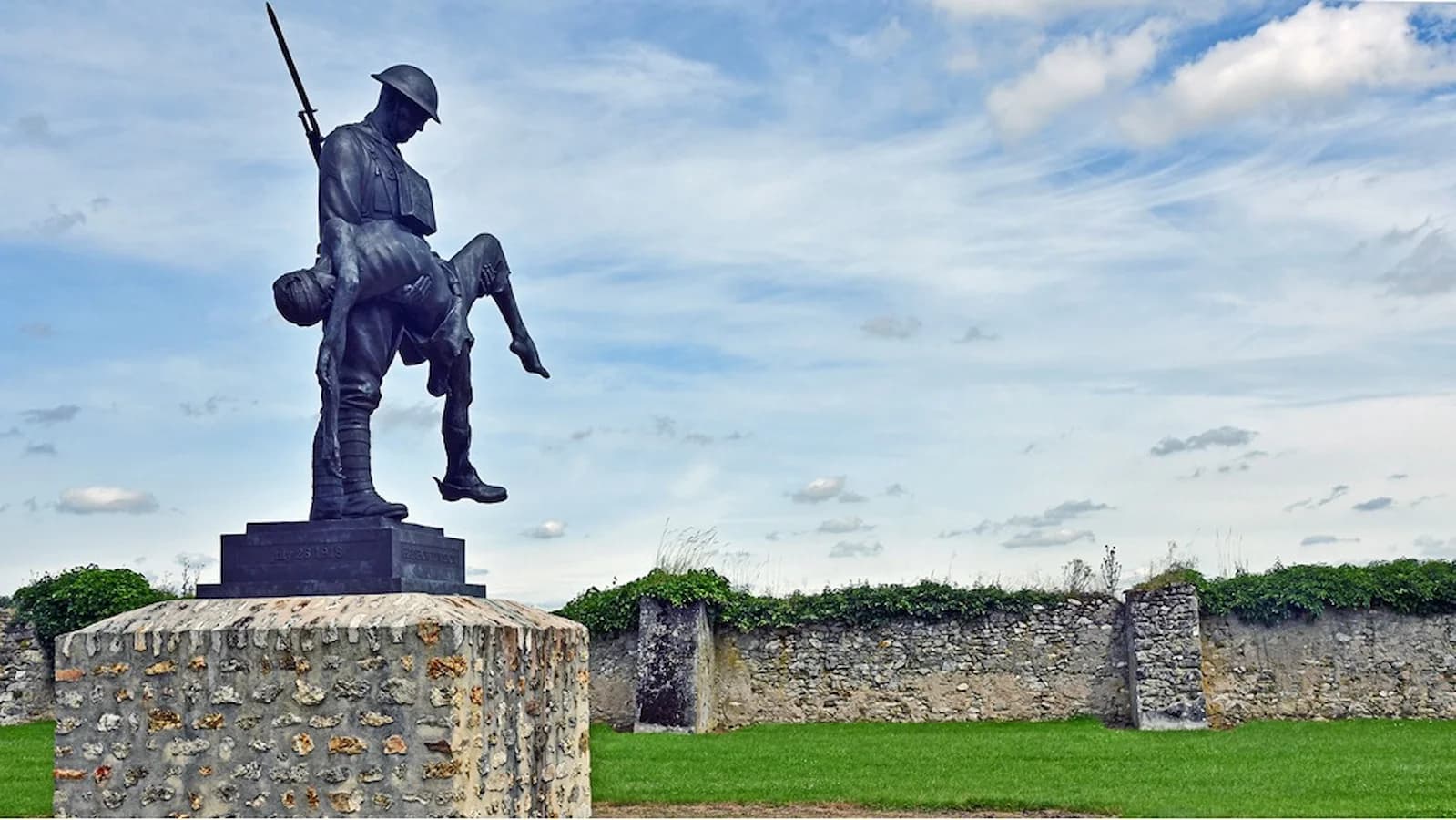 The 42nd “Rainbow” Division Memorial at Croix Rouge Farm, site of intense fighting during the Aisne-Marne Offensive in July 1918.