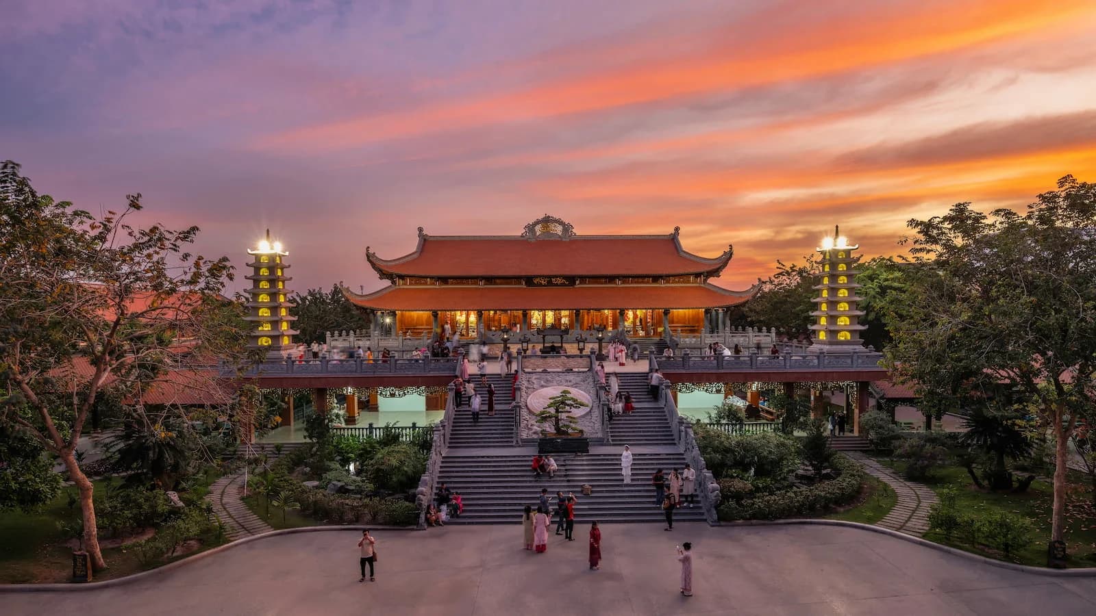 Traditional temple in Pleiku in Vietnam’s Central Highlands. A window into the spiritual and cultural heritage of the region during our optional extension.