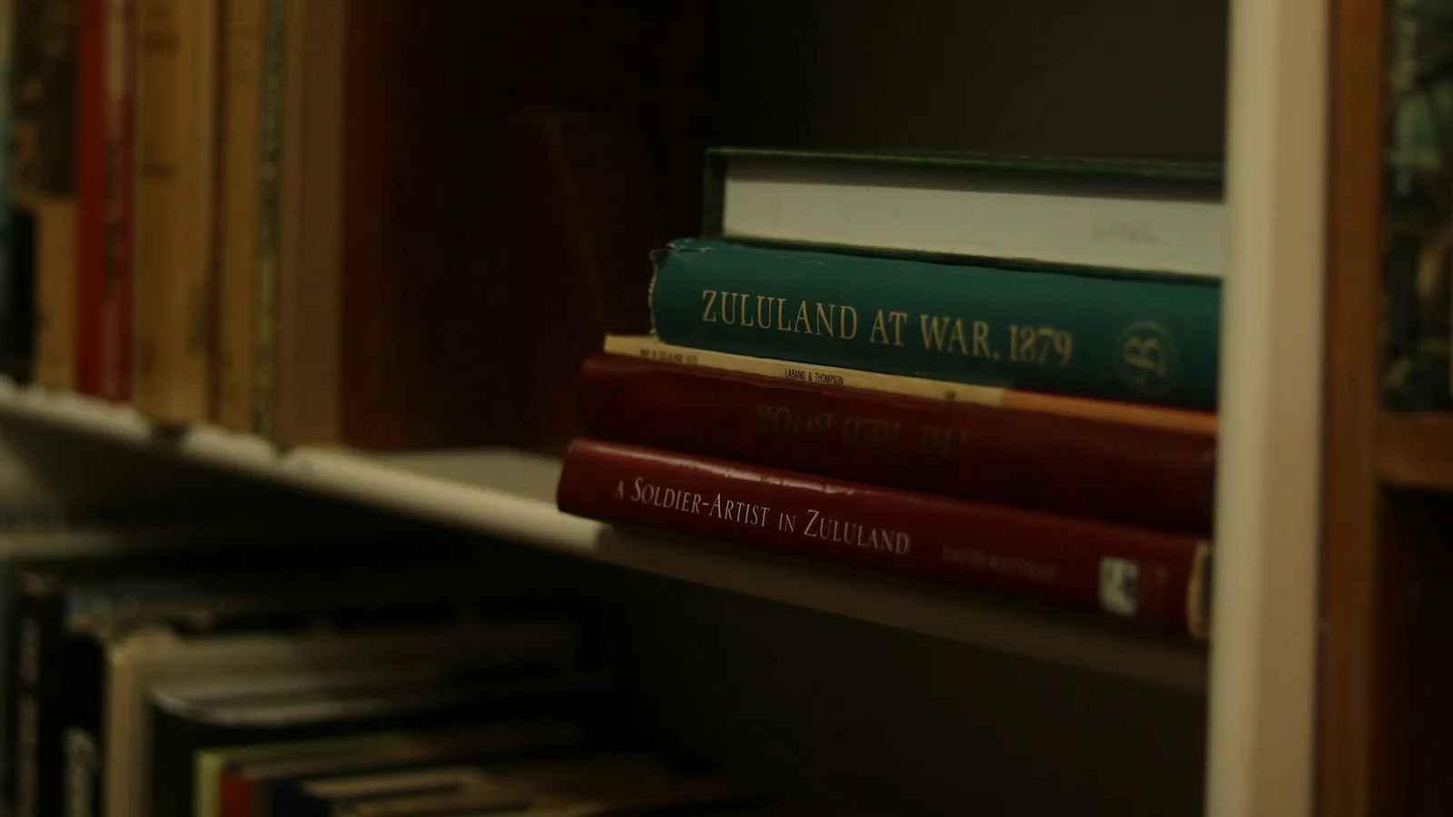 Books on the Anglo-Zulu War of 1879, representing the rich military history explored during the optional KwaZulu-Natal extension.
