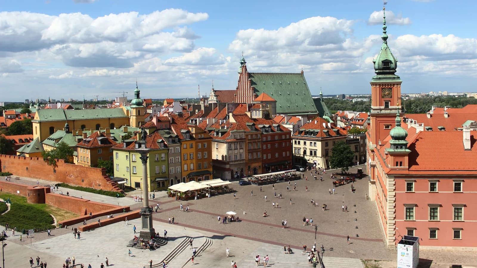 Historic Old Town Square in Warsaw, beautifully rebuilt after near-total destruction during the 1944 Warsaw Uprising.