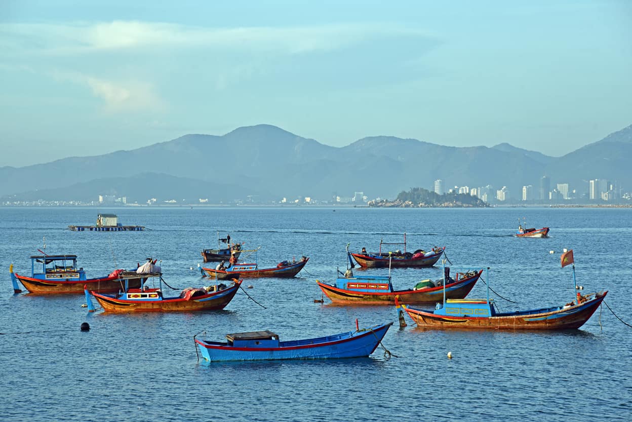 Nha Trang Fishing Boats Vietnam